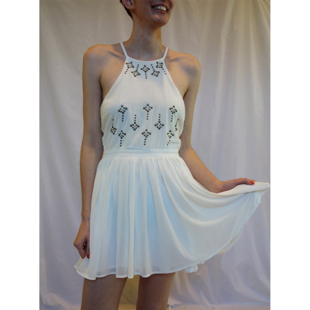 Rhinestone mini dress